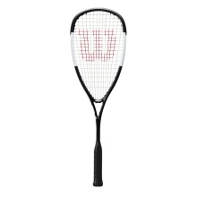 Wilson rakieta do squasha Hyper Hammer Lite (120g/wyważona na głowę) czarna/biała - naciągnięta -